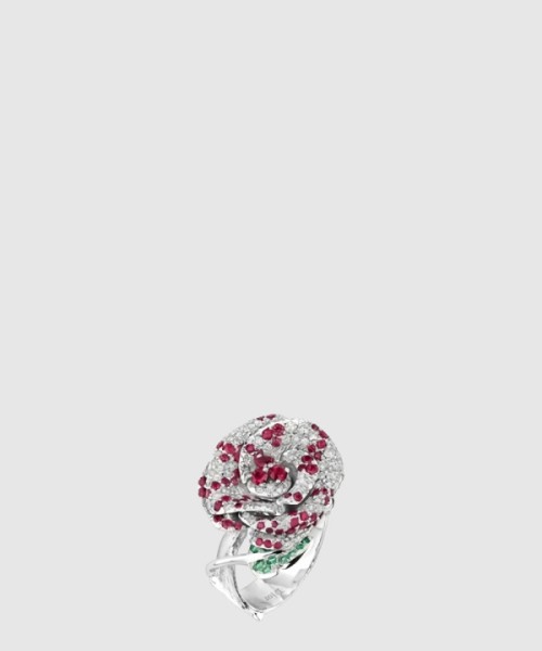 Rose Dior Bagatelle 꽃 모양 반지 JBAG9