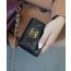 샤넬 19 플랩 카드지갑 램스킨 금장 블랙 AP1790