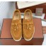 로로피아나 소가죽 스웨이드 로퍼 LORO PIANA
