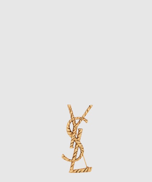 메탈 소재의 CASSANDRE YSL 브로치 652410