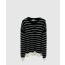 프린트 니트 톱
