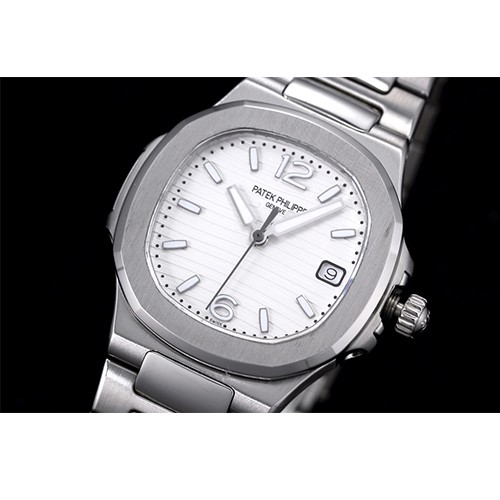 파텍필립 여성용 노틸러스-25 쿼츠 34mm 70111